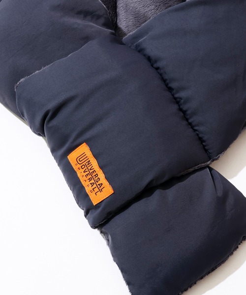 UNIVERSAL OVERALL(ユニバーサルオーバーオール)の「【UNIVERSAL OVERALL/ユニバーサルオーバーオール】タフタ中綿ダウンマフラー/差し込み(マフラー・メンズ・ブラック/ベージュ/ブラウン/ネイビー・FREE)」の19枚目の写真