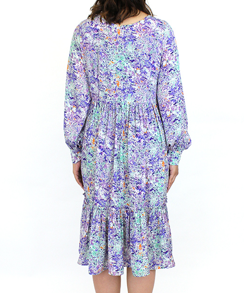 Omekashi（オメカシ）の「【Omekashi】花柄2wayワンピース（ワンピース・レディース・グリーン/パープル・FREE）」の6枚目の写真