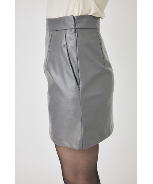 MOUSSY（マウジー）の「F/LEATHER MINI スカート（スカート・レディース・ブラック/グレー・0/1/2）」の15枚目の写真