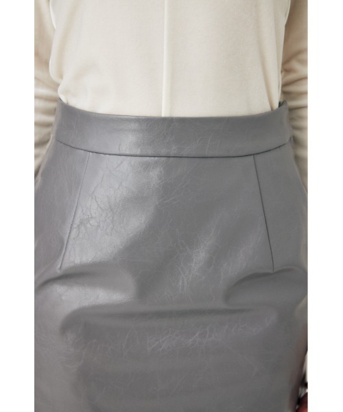 MOUSSY（マウジー）の「F/LEATHER MINI スカート（スカート・レディース・ブラック/グレー・0/1/2）」の17枚目の写真