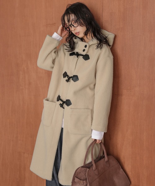 AMELY（エミリー）の「ボアダッフルロングコート（ダウンジャケット