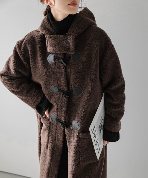 AMELY（エミリー）の「ボアダッフルロングコート（ダウンジャケット