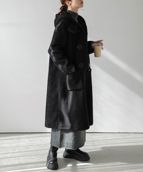 AMELY（エミリー）の「ボアダッフルロングコート（ダウンジャケット