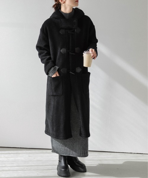 AMELY（エミリー）の「ボアダッフルロングコート（ダウンジャケット