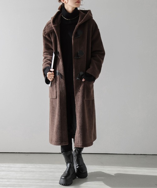 AMELY（エミリー）の「ボアダッフルロングコート（ダウンジャケット