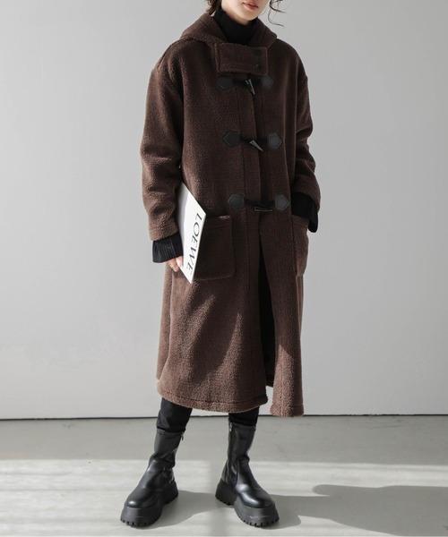 AMELY（エミリー）の「ボアダッフルロングコート（ダウンジャケット