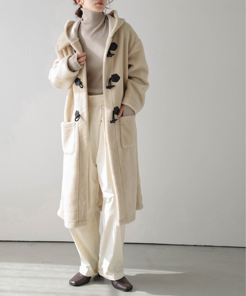 AMELY(エミリー)の「ボアダッフルロングコート(ダウンジャケット/コート・レディース・ブラック/ブラウン/ベージュ・フリー)」の17枚目の写真