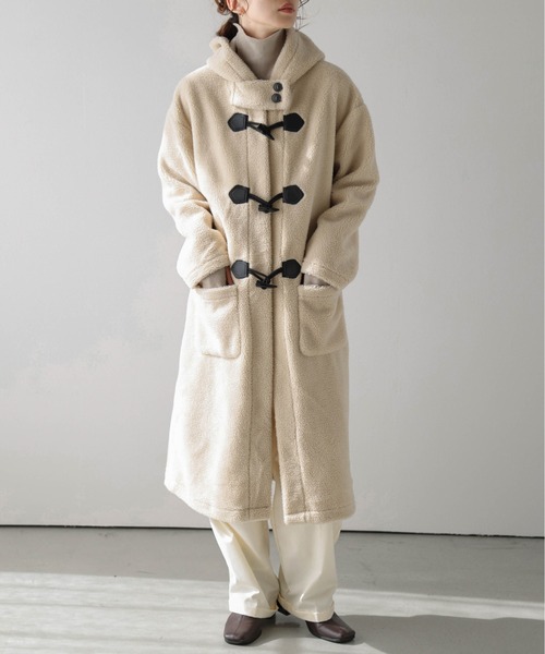 AMELY(エミリー)の「ボアダッフルロングコート(ダウンジャケット/コート・レディース・ブラック/ブラウン/ベージュ・フリー)」の18枚目の写真