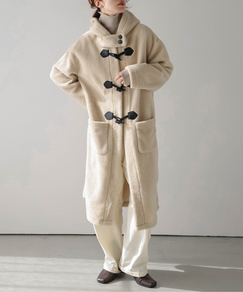 AMELY(エミリー)の「ボアダッフルロングコート(ダウンジャケット/コート・レディース・ブラック/ブラウン/ベージュ・フリー)」の19枚目の写真