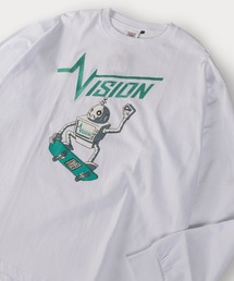 【VISION STREET WEAR/ヴィジョンストリートウェア】ロボットスケーターロンT/ビッグシルエット