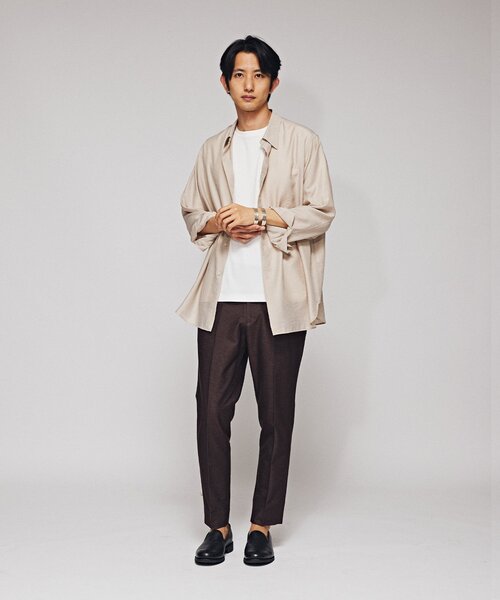 EDIFICE(エディフィス)の「ストレッチ メランジカルゼ テーパード スラックス(スラックス・メンズ・ネイビー/ダークブルー/ブラウン・SMALL/MEDIUM/LARGE/X-LARGE)」の4枚目の写真