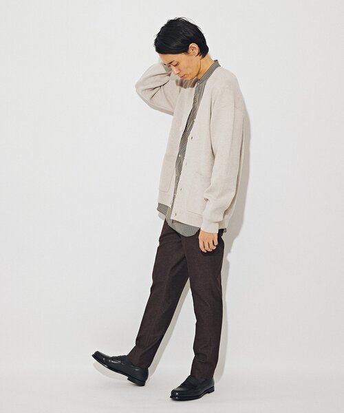 EDIFICE(エディフィス)の「ストレッチ メランジカルゼ テーパード スラックス(スラックス・メンズ・ネイビー/ダークブルー/ブラウン・SMALL/MEDIUM/LARGE/X-LARGE)」の12枚目の写真