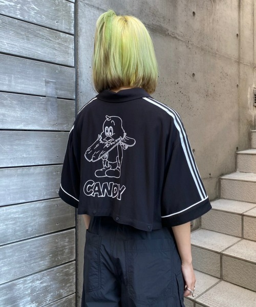 【最終値下げ】キャンディストリッパー シャツ セール】CANDY FELLOW BIG BIG Tシャツ（Tシャツ/カットソー