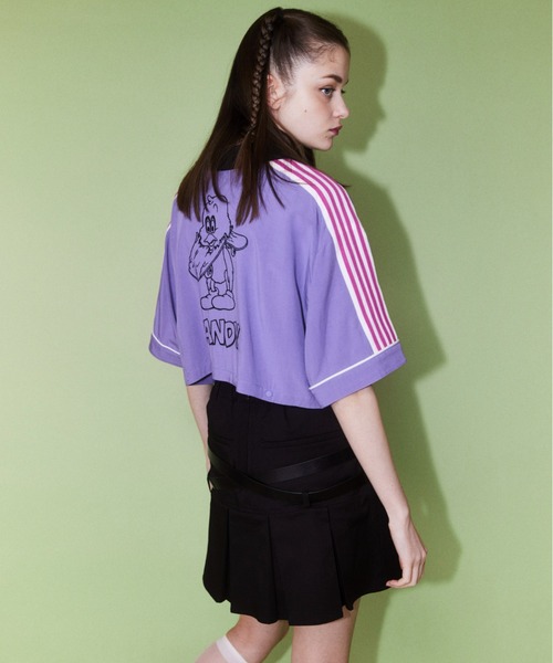 Candy Stripper（キャンディストリッパー）の「STUNNED CHICK 2WAY シャツ（シャツ/ブラウス・レディース・ブラック/エメラルド/パープル/オフホワイト・2）」の8枚目の写真