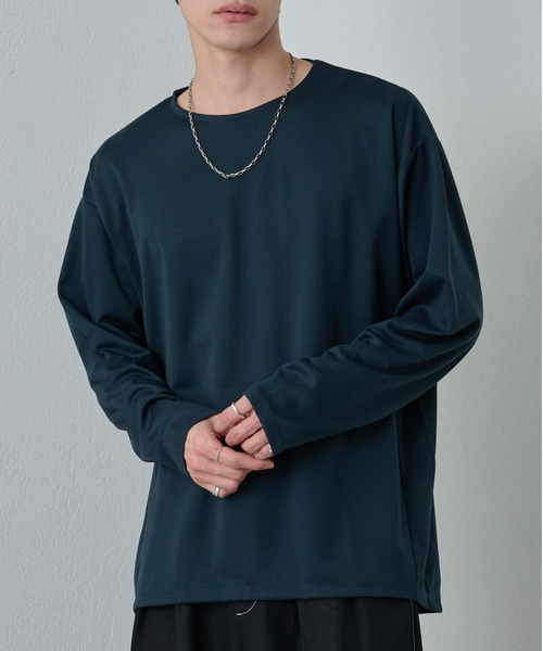 COLONY 2139（コロニートゥーワンスリーナイン）の「リサイクルポンチラウンドヘム長袖（Tシャツ/カットソー・メンズ・ブラック/グリーン/ホワイト・LARGE/MEDIUM）」の3枚目の写真