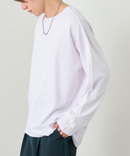 COLONY 2139（コロニートゥーワンスリーナイン）の「リサイクルポンチラウンドヘム長袖（Tシャツ/カットソー・メンズ・ブラック/グリーン/ホワイト・LARGE/MEDIUM）」の5枚目の写真