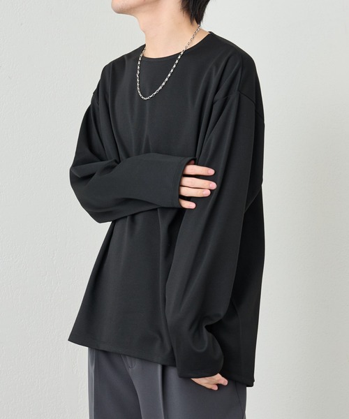 COLONY 2139（コロニートゥーワンスリーナイン）の「リサイクルポンチラウンドヘム長袖（Tシャツ/カットソー・メンズ・ブラック/グリーン/ホワイト・LARGE/MEDIUM）」の8枚目の写真