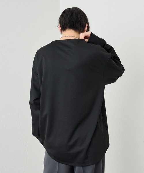 COLONY 2139（コロニートゥーワンスリーナイン）の「リサイクルポンチラウンドヘム長袖（Tシャツ/カットソー・メンズ・ブラック/グリーン/ホワイト・LARGE/MEDIUM）」の10枚目の写真