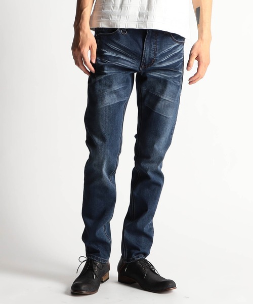 HIDEAWAYS NICOLE（ハイダウェイニコル）の「ハイパワーストレッチデニムパンツ（デニムパンツ・メンズ・グレー/インディゴブルー/ブルー/ブラック・X-LARGE/SMALL/LARGE/MEDIUM）」の3枚目の写真