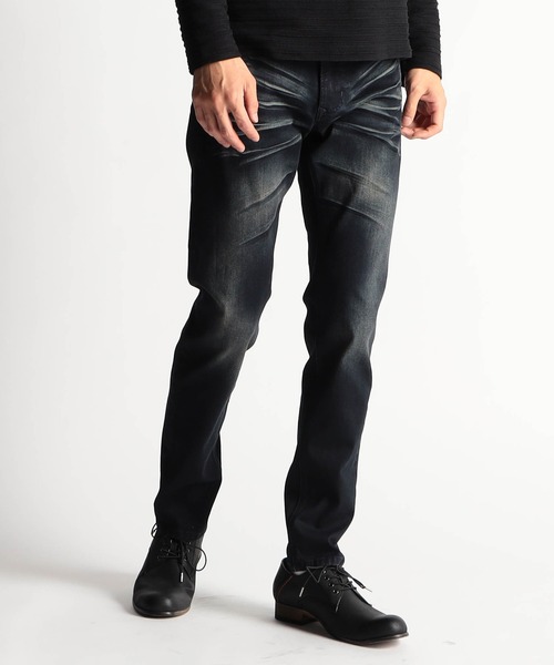 HIDEAWAYS NICOLE（ハイダウェイニコル）の「ハイパワーストレッチデニムパンツ（デニムパンツ・メンズ・グレー/インディゴブルー/ブルー/ブラック・X-LARGE/SMALL/LARGE/MEDIUM）」の2枚目の写真