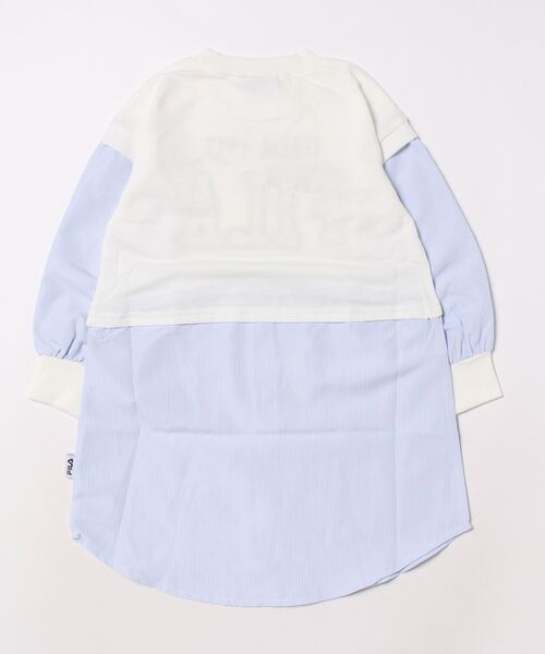 FILA(フィラ)の「【FILA】レイヤード風ワンピース/キッズ/ガールズ(ワンピース・キッズ・ホワイト/ネイビー・120cm/110cm/130cm)」の3枚目の写真