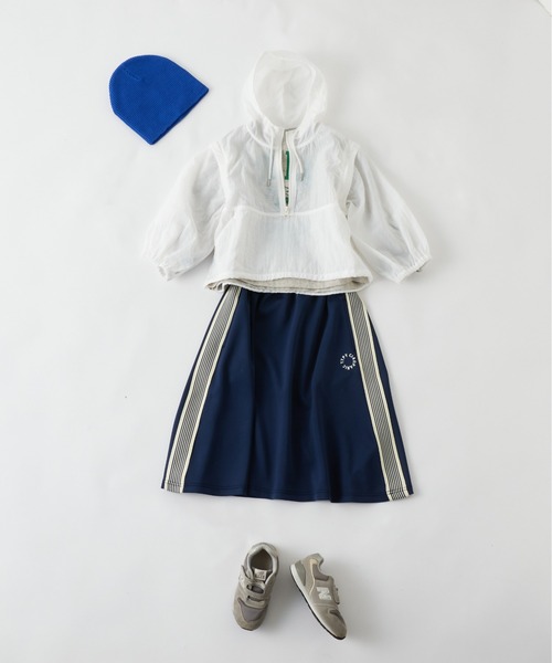 CIAOPANIC TYPY（チャオパニックティピー）の「【KIDS】シアーナイロン2WAYアノラックパーカー（パーカー・キッズ・サックスブルー/ホワイト/ブラック・LARGE/MEDIUM/SMALL/XX-LARGE/X-LARGE）」の4枚目の写真