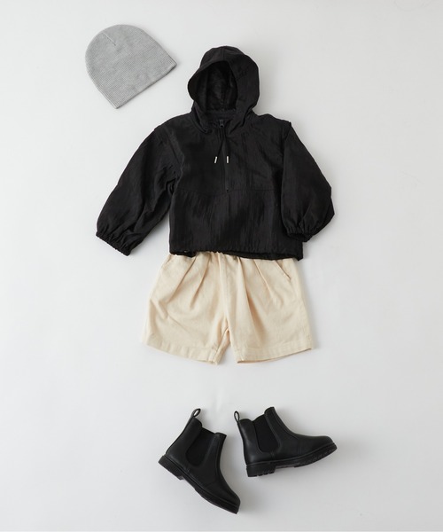 CIAOPANIC TYPY（チャオパニックティピー）の「【KIDS】シアーナイロン2WAYアノラックパーカー（パーカー・キッズ・サックスブルー/ホワイト/ブラック・LARGE/MEDIUM/SMALL/XX-LARGE/X-LARGE）」の5枚目の写真