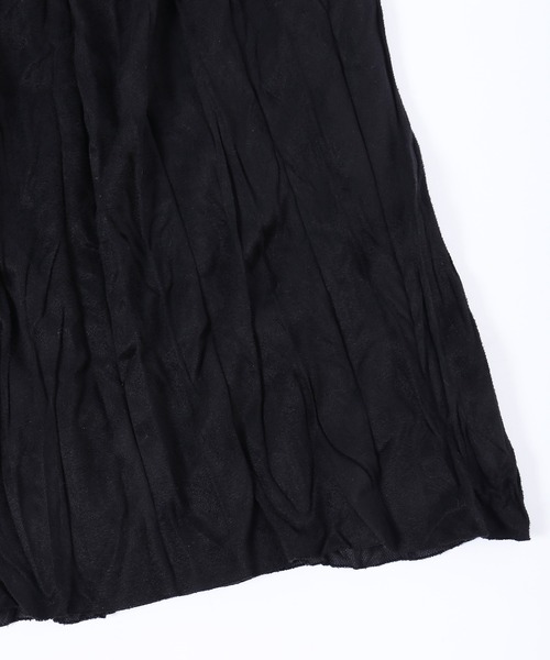 WC(ダブル シー)の「スウェードタッチワッシャーロングスカート(スカート・レディース・アイボリー/ブラック・FREE)」の11枚目の写真