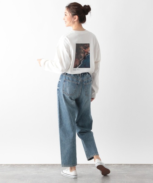 GLOBAL WORK(グローバルワーク)の「ヘビロッTEE長袖プリント/M/975738(Tシャツ/カットソー・メンズ・ネイビー/杢グレー/ホワイト/ホワイト系その他7/グレー系その他4・X-LARGE/SMALL/LARGE/MEDIUM)」の9枚目の写真