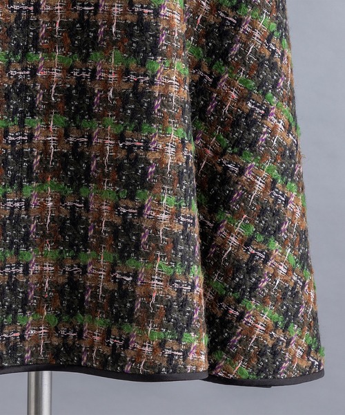 BLAMINK（ブラミンク）の「PRE ツイードフレアスカート