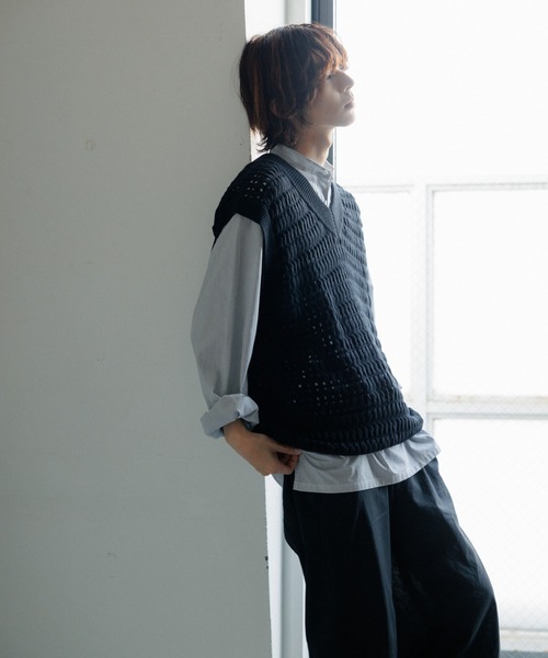 ADAM ET ROPE'（アダムエロペ）の「【WEB限定】透かし編み