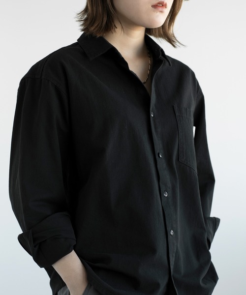 aimoha（アイモハ）の「aimoha men SLIM FIT SHIRT デニムシャツ（シャツ/ブラウス・メンズ・ベージュ/ホワイト/ブラック・MEDIUM/LARGE/X-LARGE/XX-LARGE）」の22枚目の写真