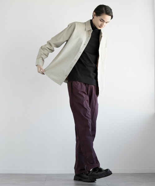 aimoha（アイモハ）の「aimoha men SLIM FIT SHIRT デニムシャツ（シャツ/ブラウス・メンズ・ベージュ/ホワイト/ブラック・MEDIUM/LARGE/X-LARGE/XX-LARGE）」の8枚目の写真