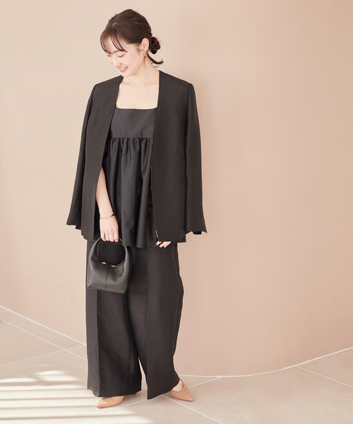 plage（プラージュ）の「Silk Mix Taffeta N/S ブラウス（シャツ/ブラウス・レディース・ブラック・FREE）」の13枚目の写真