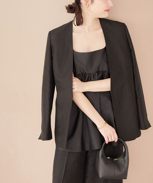 plage（プラージュ）の「Silk Mix Taffeta N/S ブラウス（シャツ