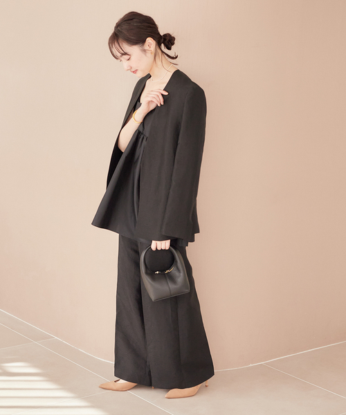 plage（プラージュ）の「Silk Mix Taffeta N/S ブラウス（シャツ/ブラウス・レディース・ブラック・FREE）」の17枚目の写真