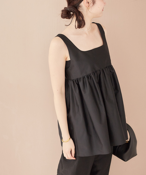 plage（プラージュ）の「Silk Mix Taffeta N/S ブラウス（シャツ/ブラウス・レディース・ブラック・FREE）」の19枚目の写真