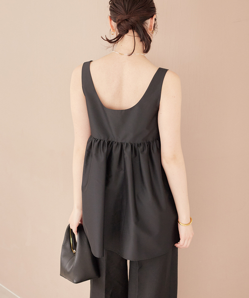 plage（プラージュ）の「Silk Mix Taffeta N/S ブラウス（シャツ/ブラウス・レディース・ブラック・FREE）」の20枚目の写真