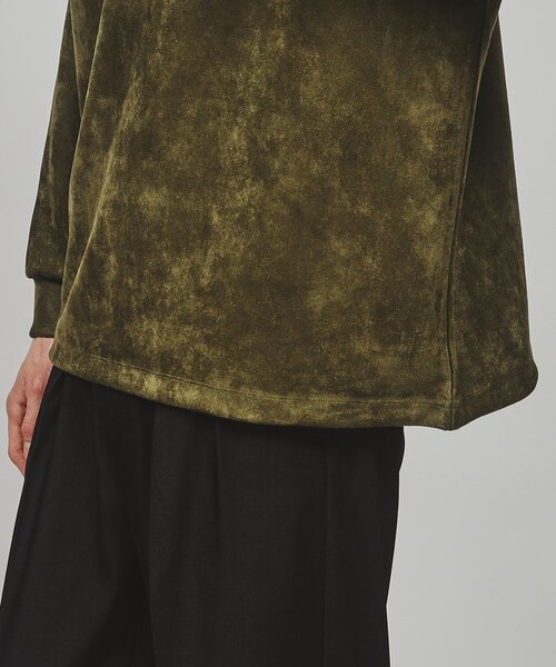 tk.TAKEO KIKUCHI（ティーケータケオキクチ）の「◆スプリングスウェード調ハーフジップパーカー（パーカー・メンズ・ブラック/ライトグレー/ダークグリーン/ブラック系4/ホワイト系5・01/02/03）」の20枚目の写真