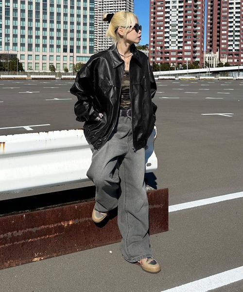 sedacle(セダクル)の「ヴィンテージライクジャケット(ブルゾン・メンズ・ブラック/ブラウン・SMALL/MEDIUM/LARGE)」の9枚目の写真