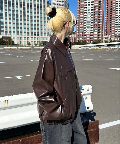 sedacle(セダクル)の「ヴィンテージライクジャケット(ブルゾン・メンズ・ブラック/ブラウン・SMALL/MEDIUM/LARGE)」の17枚目の写真