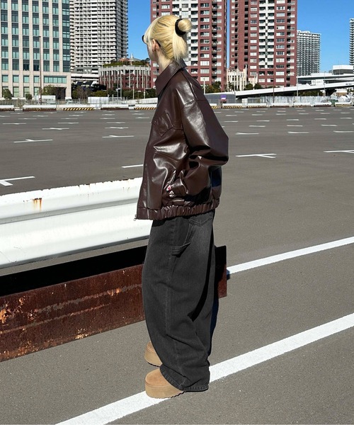 sedacle(セダクル)の「ヴィンテージライクジャケット(ブルゾン・メンズ・ブラック/ブラウン・SMALL/MEDIUM/LARGE)」の21枚目の写真