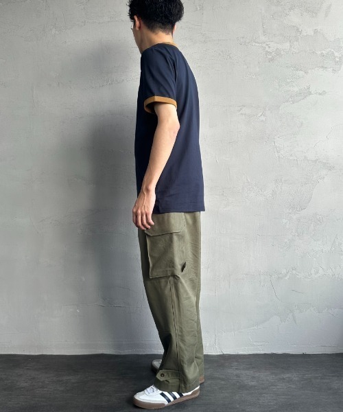 FRED PERRY（フレッドペリー）の「【LEE 7月号掲載】[FRED PERRY/フレッドペリー] 別注 ワンポイントロゴ刺繍 リンガーTシャツ（Tシャツ/カットソー・レディース・オートミール/ネイビー/ホワイト・L/M/S/XS/XL）」の16枚目の写真