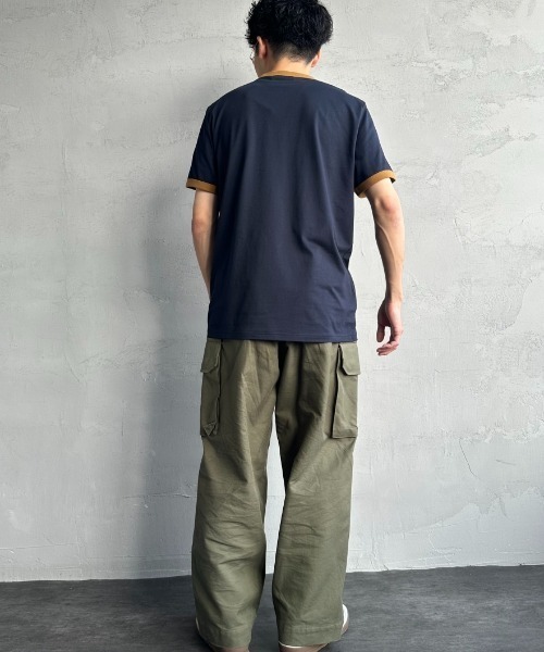 FRED PERRY（フレッドペリー）の「【LEE 7月号掲載】[FRED PERRY/フレッドペリー] 別注 ワンポイントロゴ刺繍 リンガーTシャツ（Tシャツ/カットソー・レディース・オートミール/ネイビー/ホワイト・L/M/S/XS/XL）」の17枚目の写真