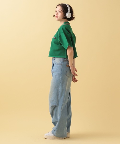 PBLIM（ページボーイリム）の「PBLIM/カラーニットポロ（ポロシャツ・レディース・グリーン/ネイビー・FREE）」の21枚目の写真