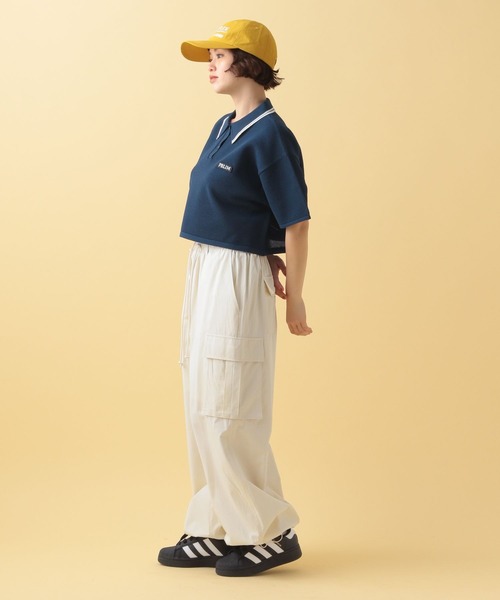 PBLIM（ページボーイリム）の「PBLIM/カラーニットポロ（ポロシャツ・レディース・グリーン/ネイビー・FREE）」の16枚目の写真