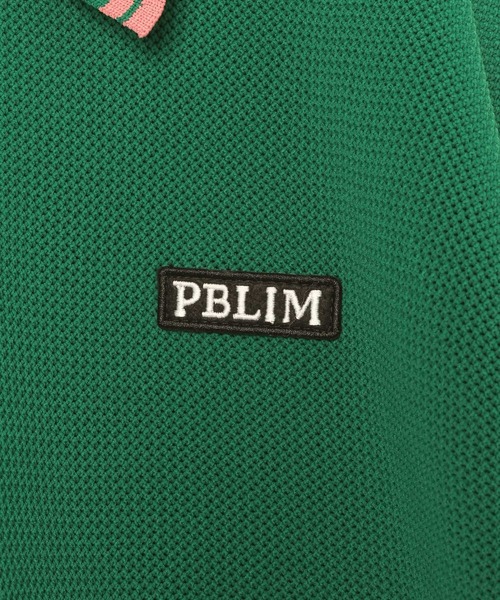 PBLIM（ページボーイリム）の「PBLIM/カラーニットポロ（ポロシャツ・レディース・グリーン/ネイビー・FREE）」の4枚目の写真
