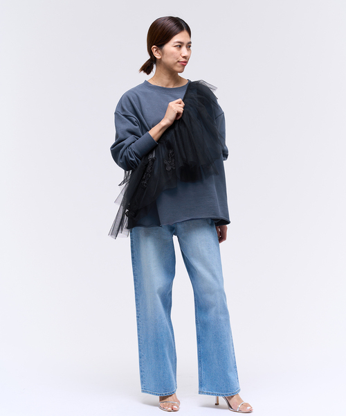 IENA（イエナ）の「クルーネックルーズスウェットプルオーバー（T