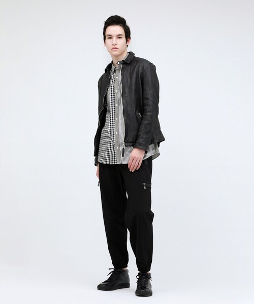 LOVELESS（ラブレス）の「レザーブルゾン（ブルゾン・メンズ・ブラック・L）」の4枚目の写真