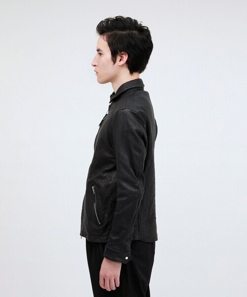 LOVELESS（ラブレス）の「レザーブルゾン（ブルゾン・メンズ・ブラック・L）」の6枚目の写真